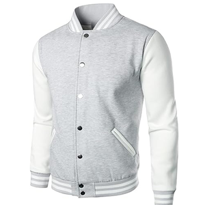 เสื้อแจ็คเก็ตเบสบอลแบบสั่งทำพิเศษสำหรับผู้ชาย รุ่น Voristy - Product Image 2