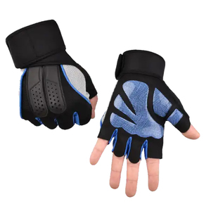 Guantes de Gimnasio de Cuero para Entrenamiento, Guantes de Levantamiento de Pesas con Logotipo Personalizado, Unisex, Sin Dedos, Agarre Fuerte, Transpirables - Product Image 2