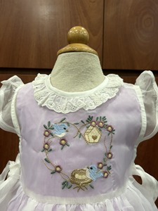 Vestido de verano de manga corta para niña pequeña, estilo Kawaii Lolita, con bordado a mano de animales, de algodón, para cumpleaños – Vestido Windy - Product Image 5