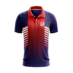 Camiseta Deportiva de Cricket Sublimada en Rojo Marino para Hombre, Manga Corta, para Entrenamiento, Partido, Uniforme Deportivo, Ropa de Alto Rendimiento - Product Image 1