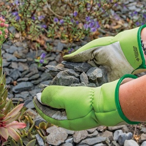 Gants de jardinage en cuir de haute qualité pour la protection du travail Gants de jardinage avec un poignet extensible - Product Image 6