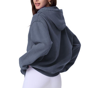 Sudadera con Capucha Personalizada con Logotipo, Estilo Moderno, Buena Calidad, Sudadera Informal de Invierno para Mujer, Sudadera con Capucha de Felpa - Product Image 4