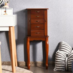 Grande capacité de rangement, armoire à bijoux à 5 tiroirs, commodes élégantes - Product Image 2