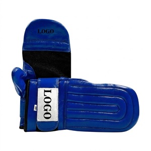Wholesale Custom Made Leather Boxing Punching Bag Mitts Boxing <b>Gloves</b> <b>Moisture</b> Wicking Breathable Fabric Adjustable Wrist Strap - Product Image 1