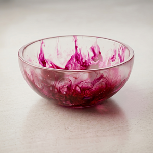 Luxury Handmade Resin Fruit Bowl Decorative Serving Bowl Modern Green Marble Design for Home Decor Dining Table Centerpiece - Product Image 4