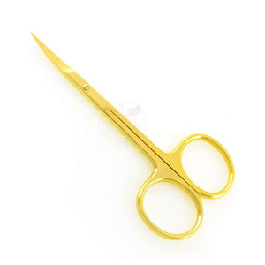 QORVEX INSTRUMENTS Ciseaux à cuticules professionnels de luxe en acier inoxydable courbé à lame tranchante pour manucure et pédicure - Product Image 5