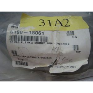 AMAT 0190-18061, สายเคเบิล RF, แหล่งกำเนิดพลังงาน 2.5W, HDP, CVD - อุปกรณ์และชิ้นส่วนเซมิคอนดักเตอร์ระดับโลกที่เชื่อถือได้ - Product Image 3