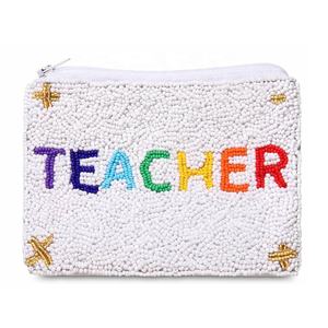 Handmade Beaded Mini Coin Purse <b>Teacher</b> Appreciation <b>Gift</b> for Women and Girls Eco-Friendly Durable Zipper Closure - Product Image 4