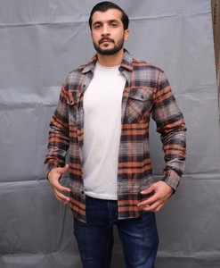Custom Men Plaid Button Down Shirt Soft Brushed <b>Flannel</b> Casual Outdoor Streetwear Shirt <b>Jacket</b> Wholesale Price <b>Flannel</b> Shirt - Product Image 1