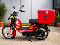 2026 FIBRERAFTS Top Case Moto 30L en Plastique Rouge pour Amélioration et Adaptation