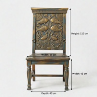 Fauteuil d'appoint en bois massif de qualité supérieure, design poisson, finition multicolore, pour salon, chambre, appartement, salle à manger, prix d'usine