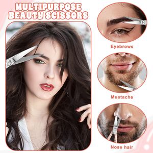Tijeras Profesionales Mini para Cejas, Tijeras de Acero Inoxidable para Recortar el Vello de la Nariz, Precisión para el Bigote - Product Image 5