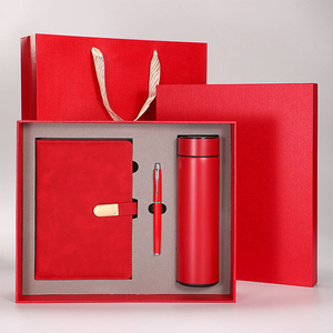 Offre Exclusive : Ensemble Cadeau Carnet en Cuir PU Écologique de Haute Qualité et Tasse Thermos – 100 Feuilles, Option Logo Personnalisé, Commande en Gros - Product Image 1