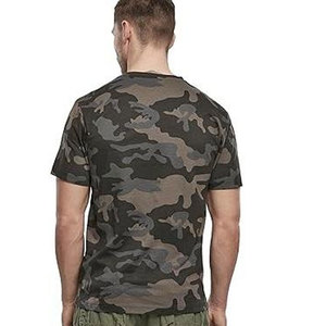 T-shirt à manches courtes pour homme, col rond, camouflage, coupe classique, imprimé numérique, logo sur le devant, 100% coton tricoté, pour perfectionnistes - Product Image 6