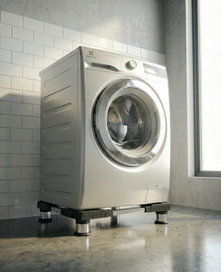 Support réglable pour lave-linge et réfrigérateur, base robuste noire pour appareils électroménagers - Product Image 5