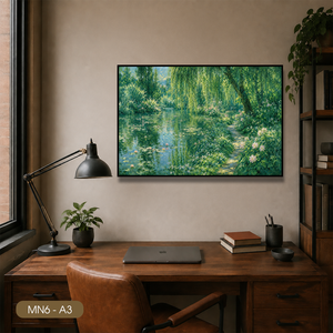 Peinture sur toile vintage de luxe, art mural en soie, décoration intérieure, décoration classique pour la maison, OEM du Vietnam, marque HALO - Product Image 2