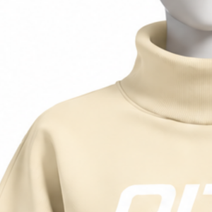 เสื้อสเวตเชิ้ตคอเต่าโอเวอร์ไซส์สำหรับผู้หญิง ตกแต่งมุกที่แขนเสื้อ ทรงหลวม สไตล์ลำลอง สตรีทแวร์ แขนยาว สำหรับฤดูหนาว - Product Image 6