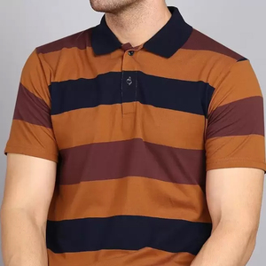 Camiseta Polo Casual de Manga Larga para Hombre, Camiseta Polo de Secado Rápido con Patrón Sólido - Product Image 4