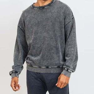 เสื้อสเวตเชิ้ตคอกลมผู้ชาย ทรงปกติ ผ้าถักโพลีเอสเตอร์ สวมใส่สบายๆ สำหรับฤดูใบไม้ร่วง แฟชั่นแนวสตรีท น้ำหนัก 350 กรัม ลายตัวอักษร - Product Image 4