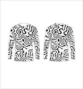 T-shirt à manches longues pour homme, bleu clair et rose, motif psychédélique rétro, col rond, décontracté, streetwear, hauts pour la gym et l'entraînement - Product Image 2