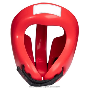 Vente en gros de protège-têtes de boxe et de kickboxing professionnels personnalisés, respirants, en matériau PU, avec cuir de vachette - Product Image 3