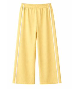 Custom Women Wide Leg Sweatpants Side Stripe High Waist Loose Fit Casual Track Pants <b>Elastic</b> Drawstring Lounge Wear OEM Supplier - Product Image 2