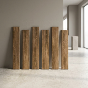 Latina Coffee 200x1200mm Elite Tira de madera Azulejos de porcelana Cerámica 20x120cm Tablones de madera Diseño de suelo Azulejos pulidos - Product Image 2