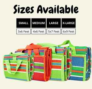 Tapete de Plástico PVC Multicolor para Exteriores, Tapete Plegable para Picnic, Tapete Antideslizante de PVC para Exteriores, Alfombras de Playa Impermeables - Product Image 5