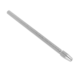 Porte-aiguille ventilé en métal argenté avec poignée ergonomique moletée, micro-aiguille à crochet en acier, outils professionnels pour la fabrication de perruques en dentelle - Product Image 1