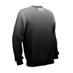 Sudadera de terciopelo personalizada de alta calidad para hombre, Jogger de cuello redondo de algodón con impresión Digital, felpa teñida lisa en blanco para invierno - Product Image 2