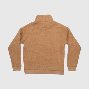 Wholesale Women's Fleece <b>Jacket</b> Solid Color Full Sleeve Zipper Closure Stand Collar Regular Length Autumn Wear - Product Image 3