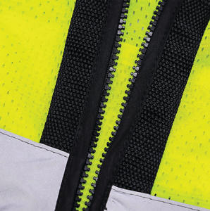 Chaleco de Seguridad Transpirable y Flexible de Malla para Hombre, Equipo Reflectante de Alta Visibilidad, Bolsillos Multifuncionales para Personal de Seguridad - Product Image 5