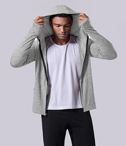 Sweat à capuche de voyage pour homme, de haute qualité, lourd, avec cordon de serrage et fermeture éclair, coupe classique, manches longues - Product Image 5