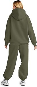 Conjunto Deportivo de Algodón Personalizado para Mujer, Sudadera Holgada y Pantalones Deportivos, Fabricante de Ropa Deportiva con Logotipo Personalizado OEM ODM - Product Image 6