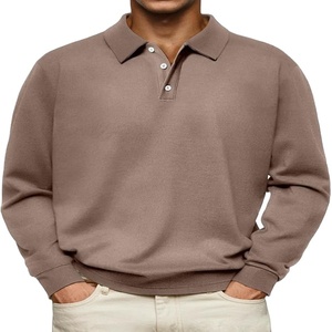 เสื้อโปโลแขนยาวสำหรับผู้ชายเสื้อโปโลแขนยาวแบบลำลอง220 - Product Image 6