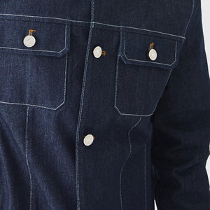 Quality Casual Embroidered Windproof Oversized Drop Shoulder Denim <b>Jeans</b> <b>Jacket</b> for Men Distressed <b>Black</b> 100% Cotton Winter - Product Image 6
