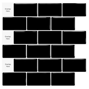 10 Pezzi Piastrelle Autoadesive Antispruzzo 30x30 cm per Pareti di Cucina e Bagno, Facile Installazione - Product Image 6