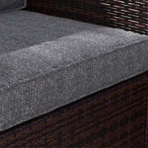 Cuscino Quadrato per Sedia da Esterno Lineno con Imbottitura in Memory Foam, Morbido Materiale in Lino per Uso in Giardino - Product Image 6