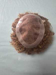 Prothèse capillaire homme en cheveux humains indiens Remy bouclés, base mono - TAZ HAIR BANGLADESH - Product Image 5