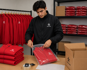 Veste de sport personnalisée pour homme, coupe-vent à fermeture éclair intégrale, veste d'entraînement rouge tendance, veste en polyester pour équipe sportive - Product Image 6