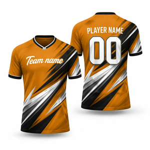 เสื้อฟุตบอลขายดีสำหรับผู้ชาย ชุดแข่งขันฟุตบอลเหย้า/เยือน แขนสั้น พิมพ์ลาย โลโก้และสีตามสั่ง - Product Image 6