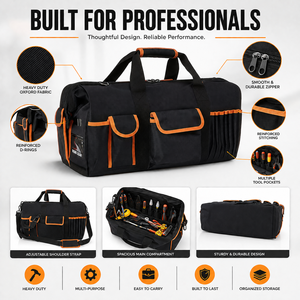 Sac à outils professionnel de grande capacité à multiples poches pour électriciens et techniciens - Product Image 3