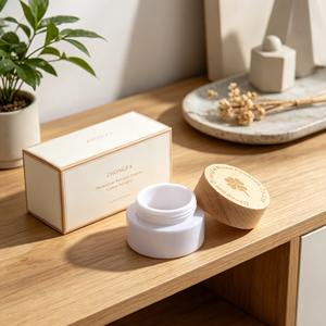 Tapa de madera personalizada de 10 ml para frasco cosmético con tapa interior de plástico y tapón de rosca para crema facial, envase para el cuidado de la piel, suministro al por mayor OEM - Product Image 4