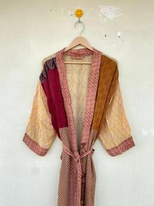 Festival Kimono de seda Hermosa bata de seda Vintage Kimono de seda Robe - Product Image 3