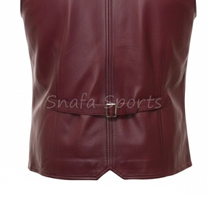 เสื้อกั๊กมอเตอร์ไซค์ขายส่ง แบบกำหนดเองสำหรับผู้ชาย หนังแท้คุณภาพสูง เสื้อกั๊กหนังสำหรับขี่มอเตอร์ไซค์ มีจำหน่าย - Product Image 5