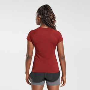 Camiseta Deportiva de Yoga para Mujer, Personalizada, Ligera, Informal, de Manga Corta, para Gimnasio, Compresión - Product Image 3