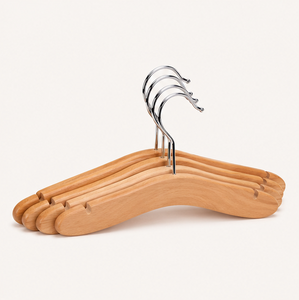 Premium Custom Logo Wooden Kids <b>Hangers</b> <b>Space</b>-<b>Saving</b> Small Size Solid Wood <b>Hangers</b> Clothes <b>Hanger</b> for Clothing Stores and Home - Product Image 1