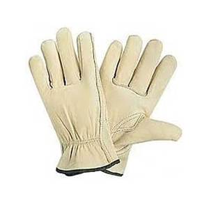 Gants de sécurité en cuir, longueur poignet, respirants, non doublés, style uni, pour utilisation en extérieur au printemps et en automne - Product Image 1