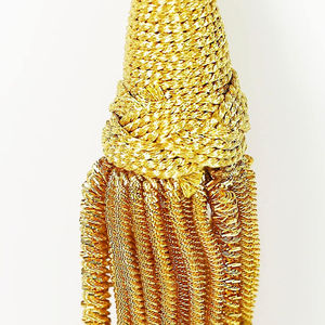 Chaîne de strass en fil tissé durable de haute qualité avec franges et pompons pour vêtements, textiles de maison et fournitures de remise de diplôme - Product Image 5