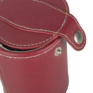 Gobelet à dés double en cuir PU de luxe classique moulé à la main de haute qualité avec logo personnalisé pour les jeux - Product Image 5